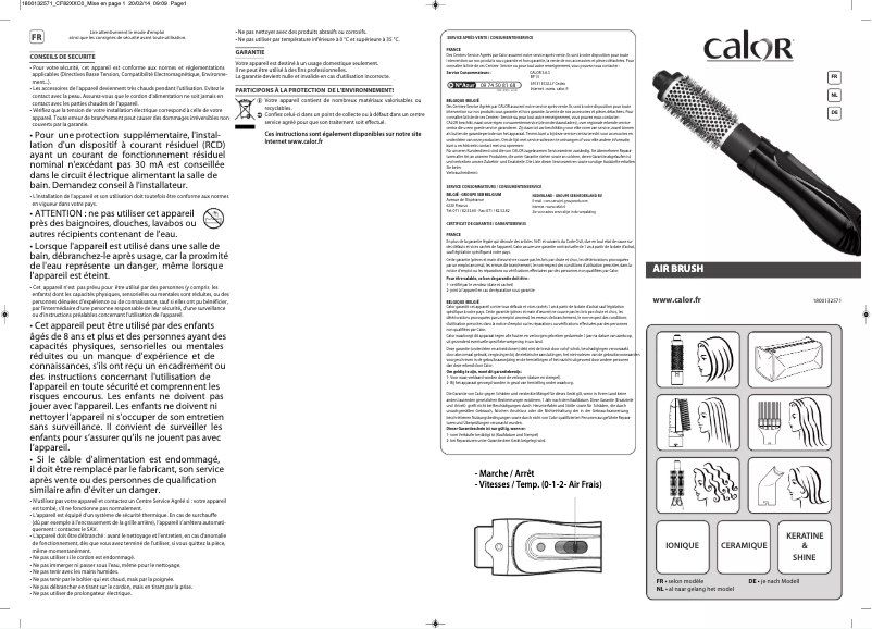 First page image of the manual for CF8242C0