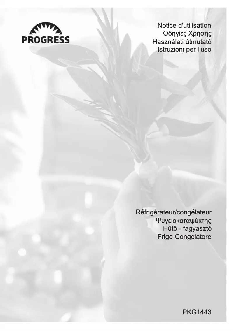 Page 1 of the manual User Manual Progress PKG1443