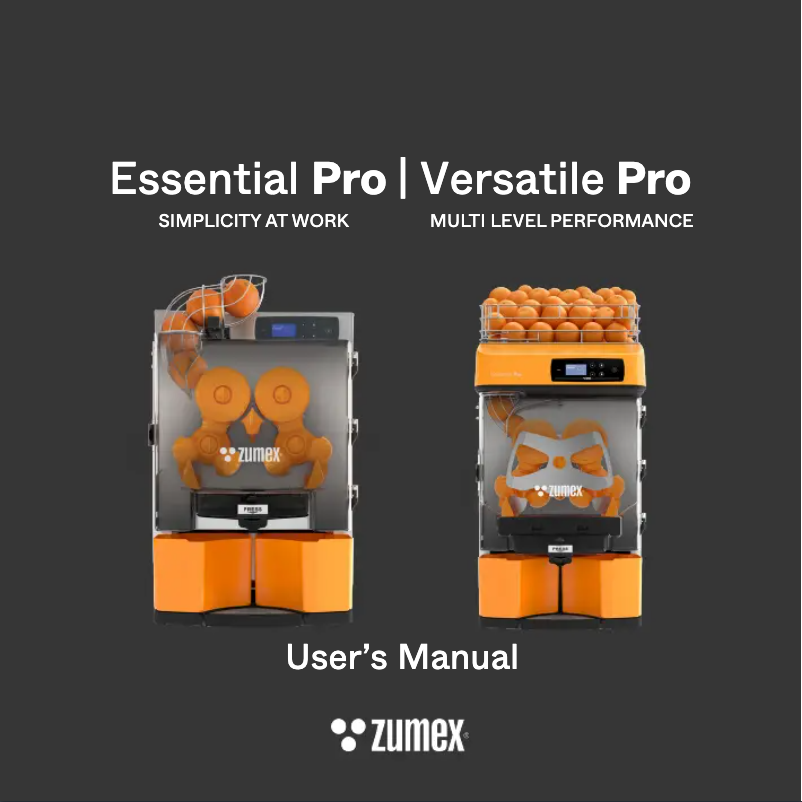 First page image of the manual for Versatile Pro