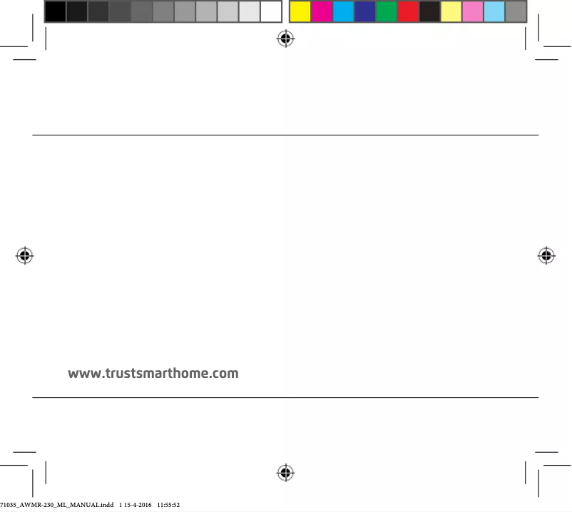 Page 1 of the manual User Manual Trust AWMR-230