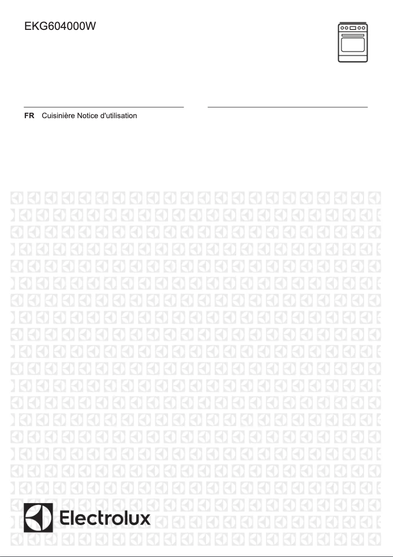 Page 1 of the manual User Manual Electrolux EKG604000W