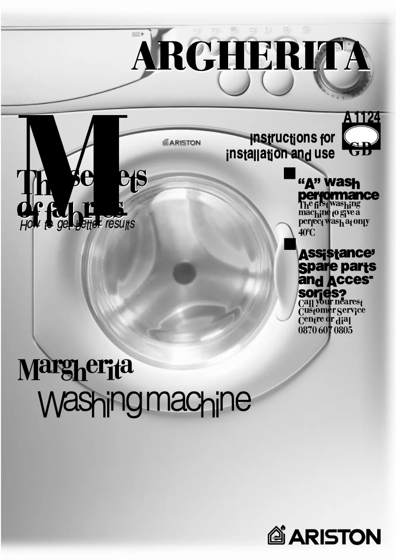 Page 1 of the manual User Manual Ariston Thermo A1124