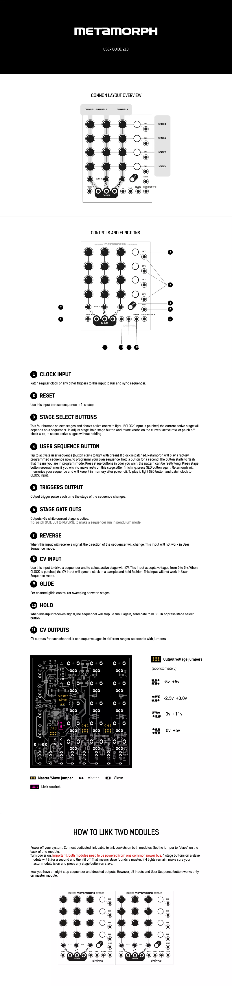 First page image of the manual for Metamorph