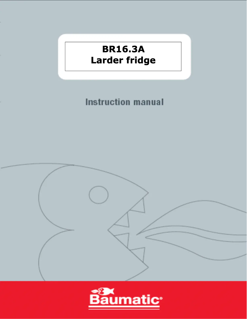 First page image of the manual for BR16.3A