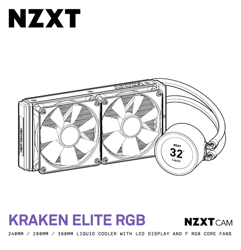 Page 1 of the manual User Manual NZXT Kraken Elite 240