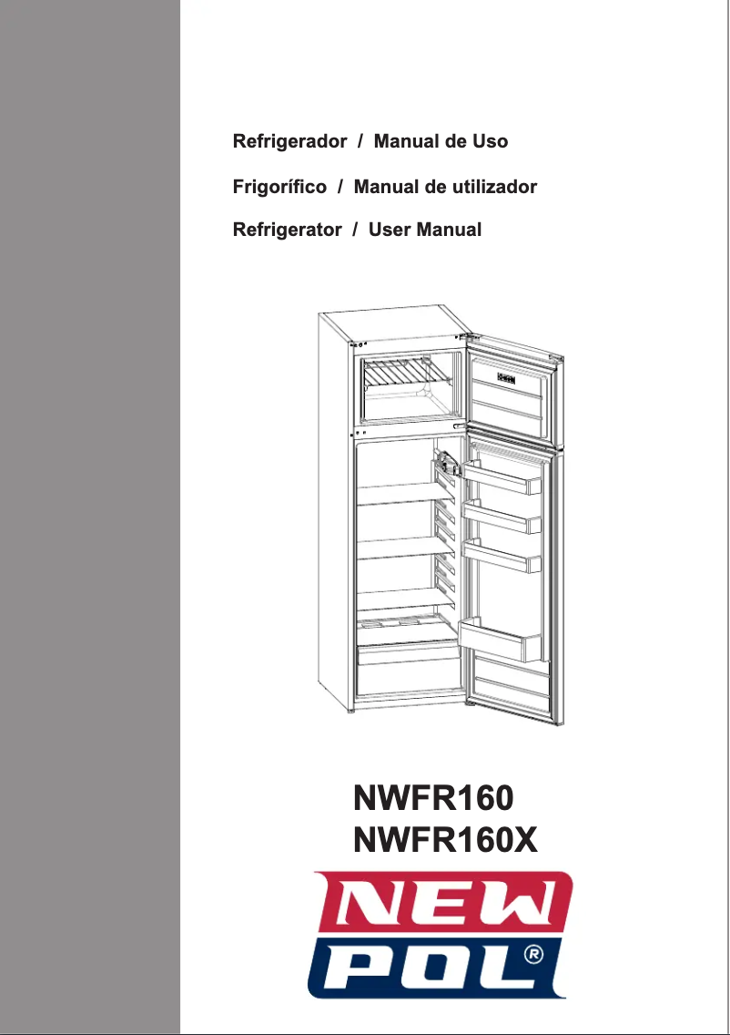 Page 1 of the manual User Manual New Pol NWFR160X