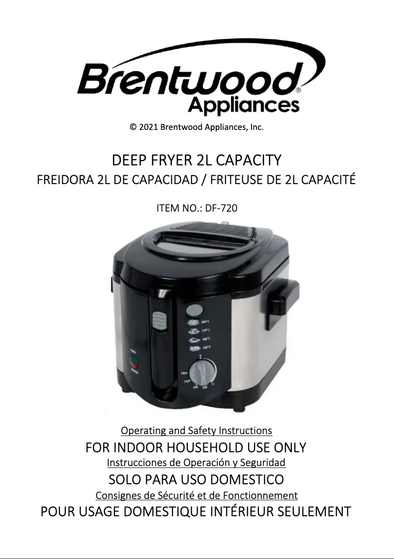 First page image of the manual for DF-720