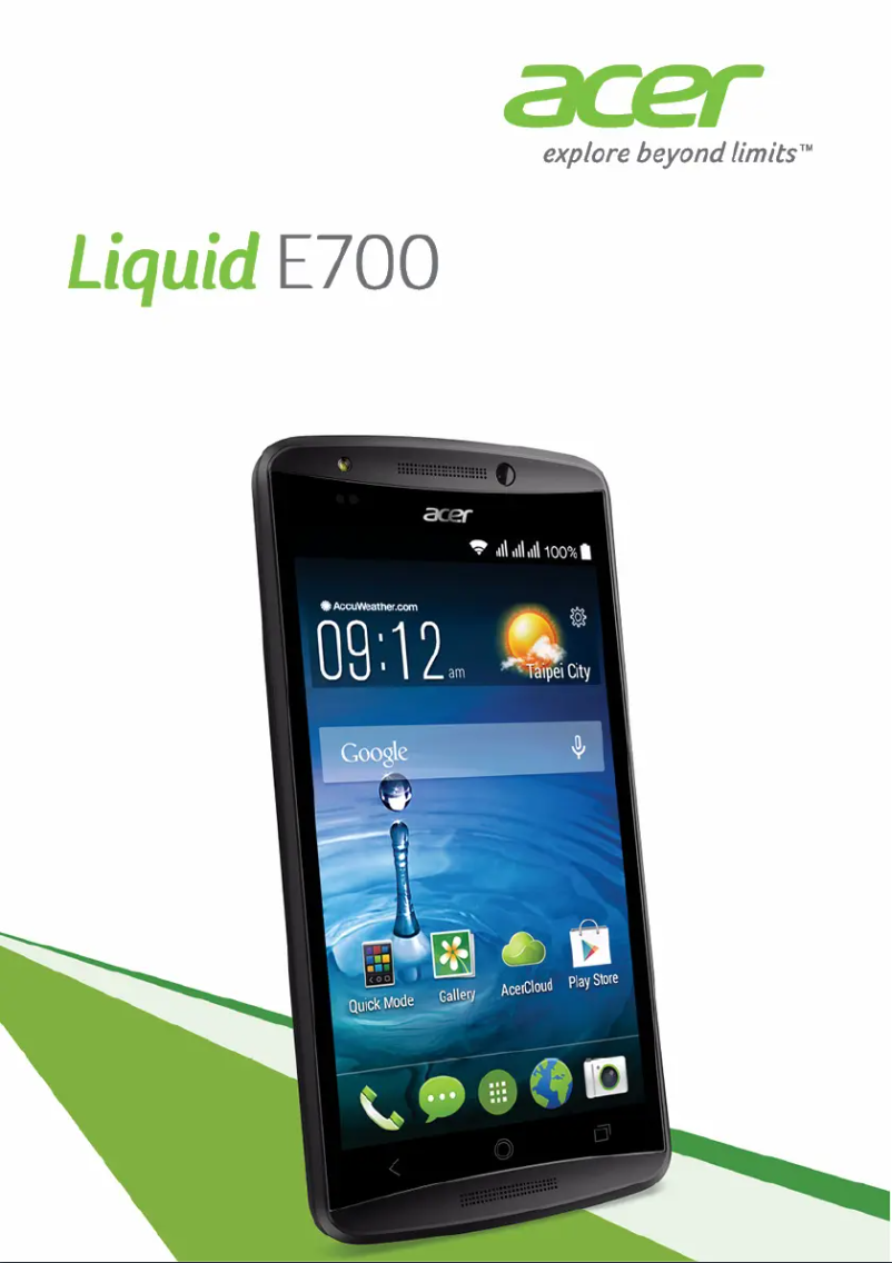 First page image of the manual for Liquid E700 Trio