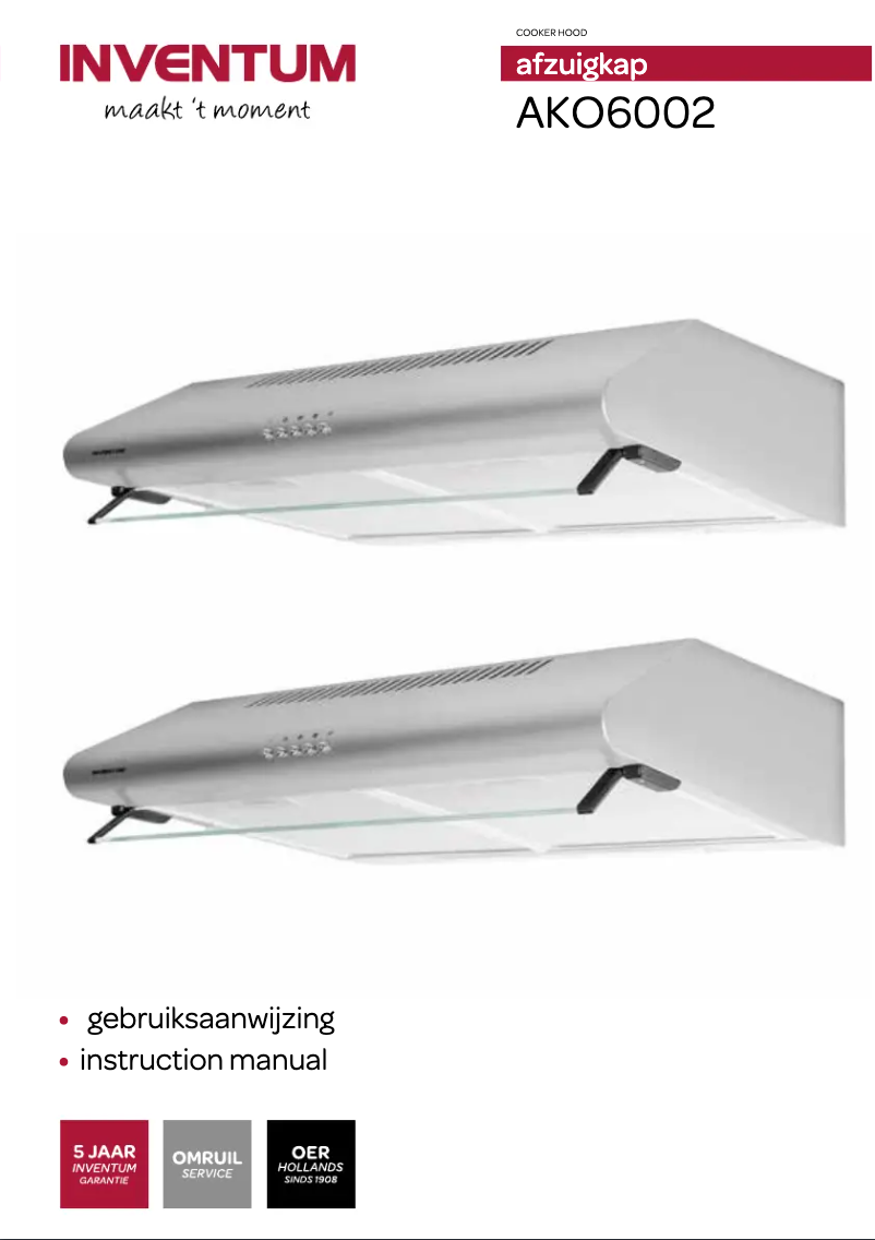 First page image of the manual for AKO6002WIT