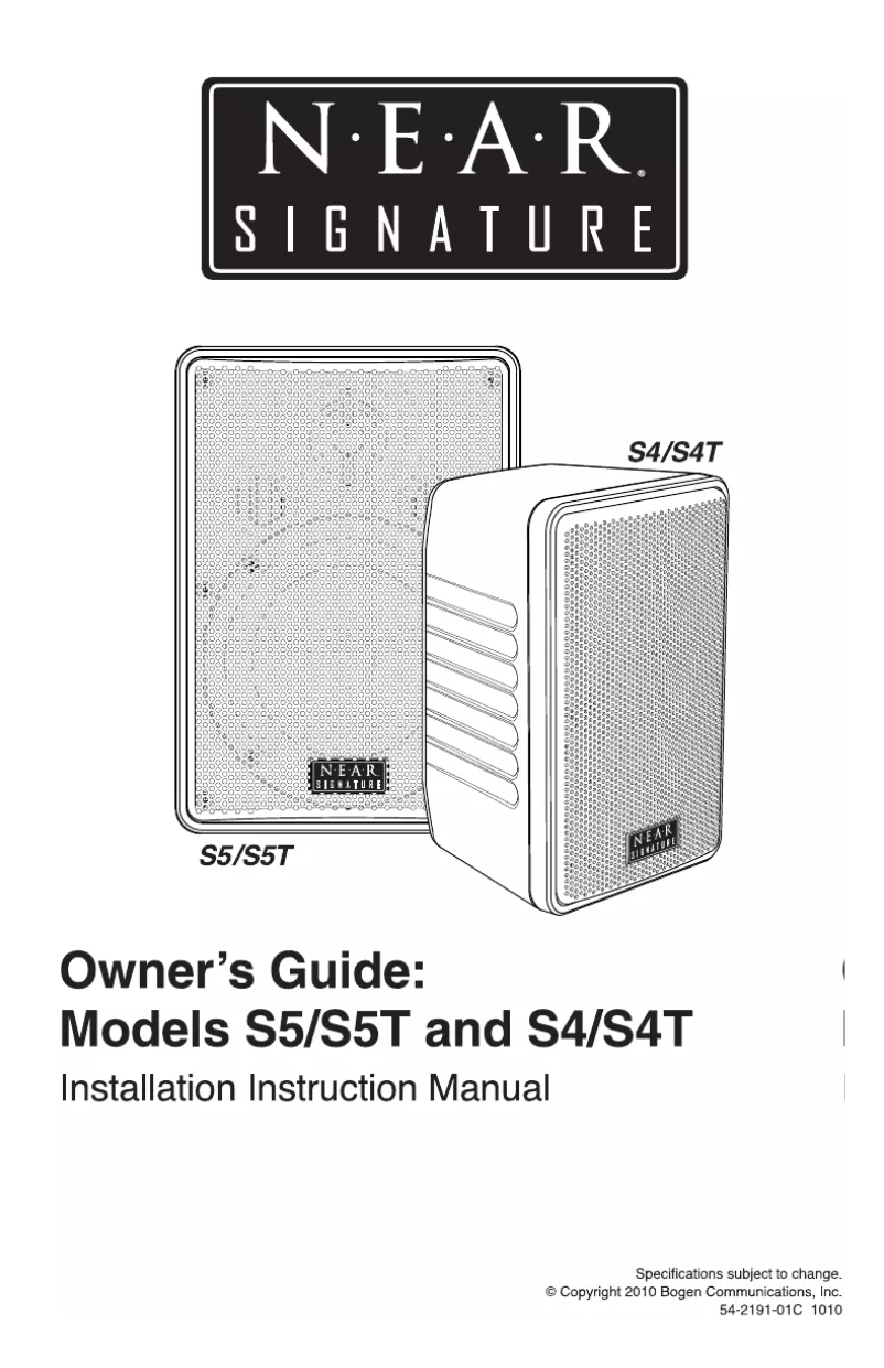 First page image of the manual for S5