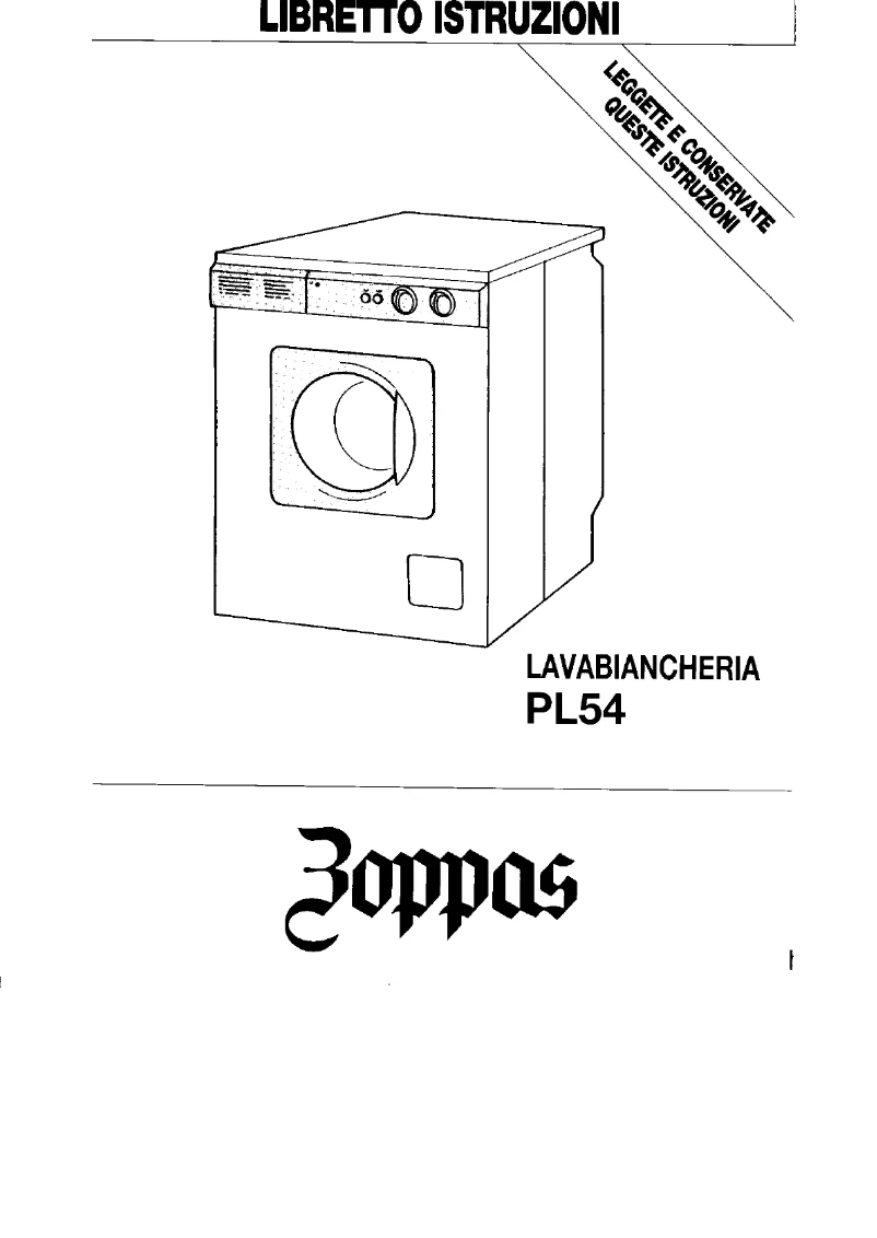 First page image of the manual for PL54
