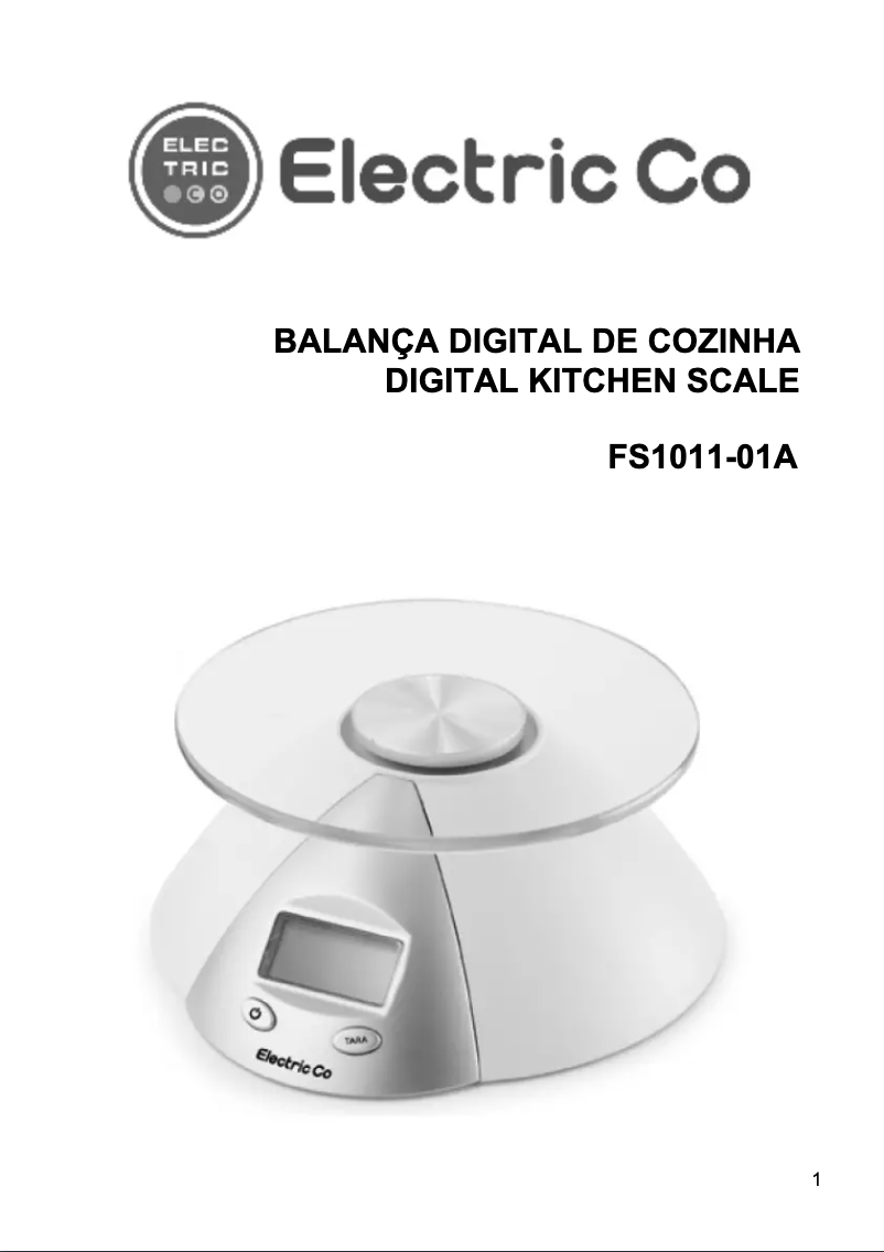 First page image of the manual for FS1011-01A