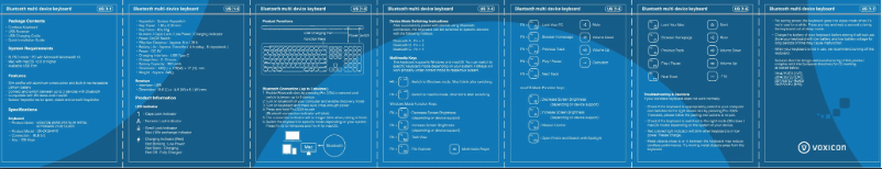 Page 1 of the manual User Manual Voxicon DK-295B-WHT