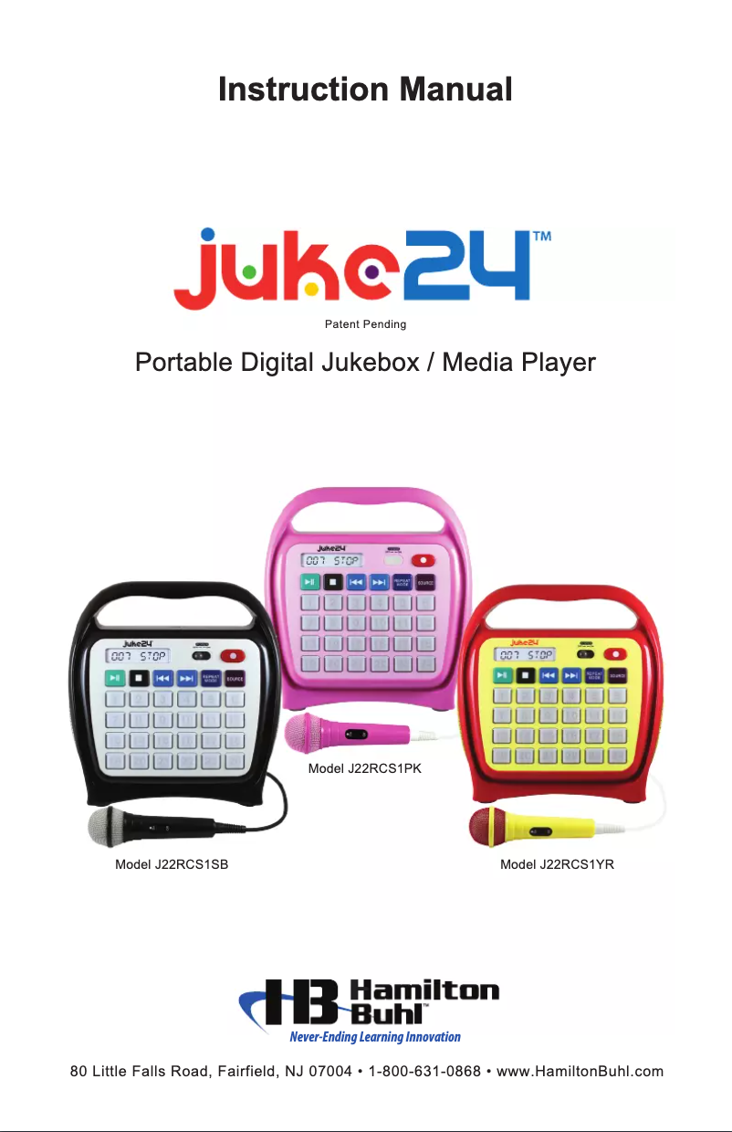 First page image of the manual for Juke 24