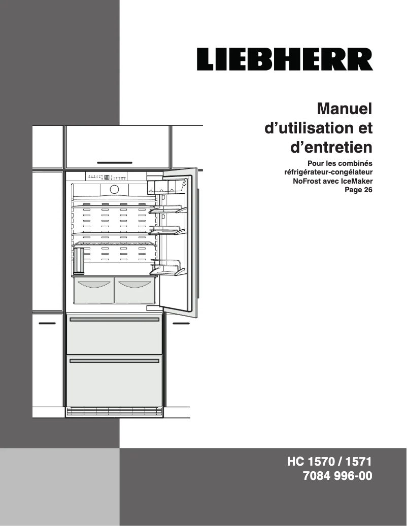 Page 1 of the manual User Manual Liebherr HC 1571