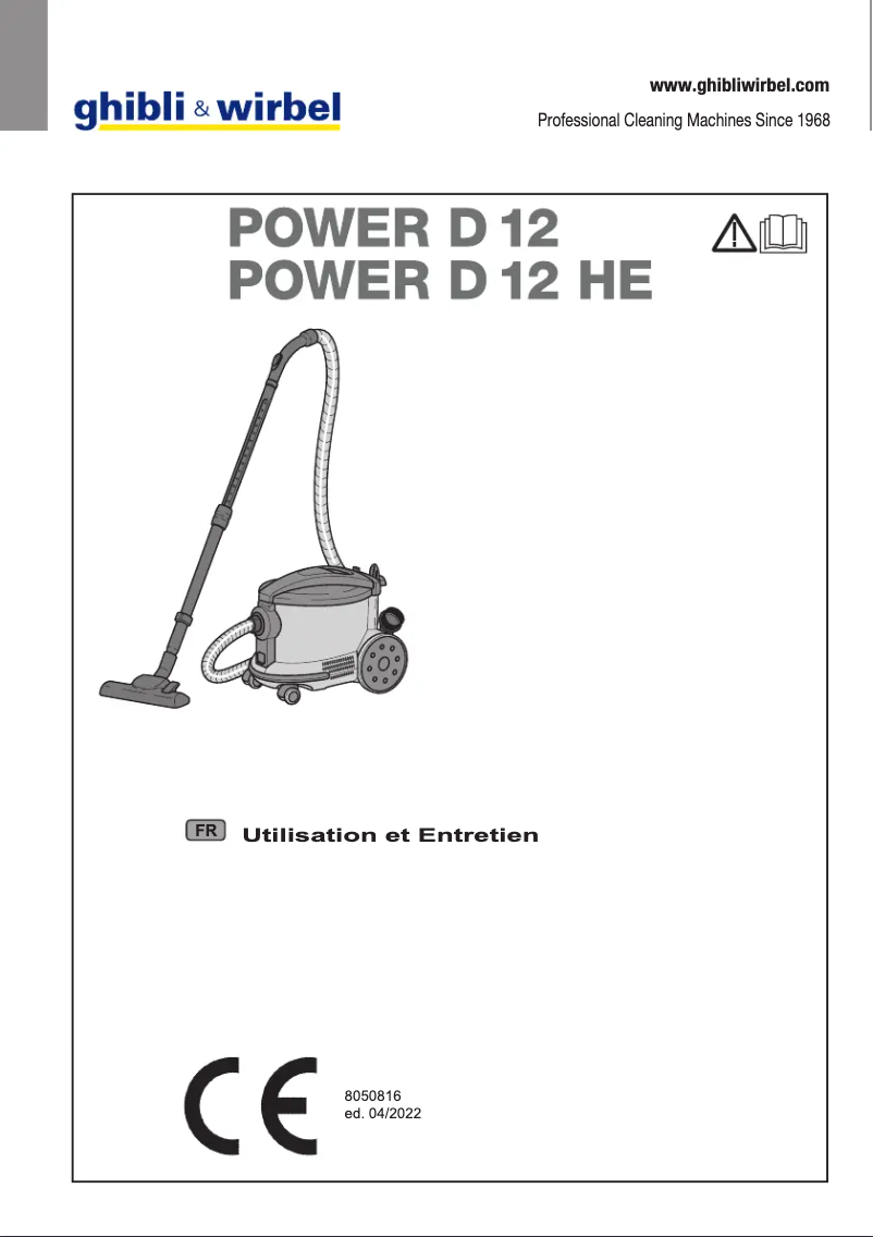 First page image of the manual for Power D 12 HE