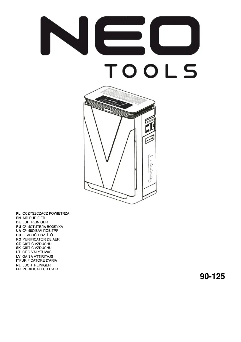 Page 1 of the manual User Manual NEO tools 90-125