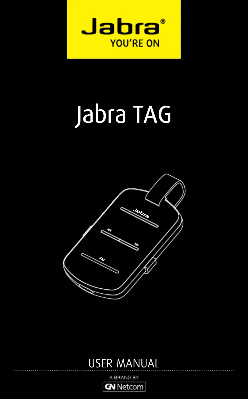 Page 1 of the manual User Manual Jabra TAG