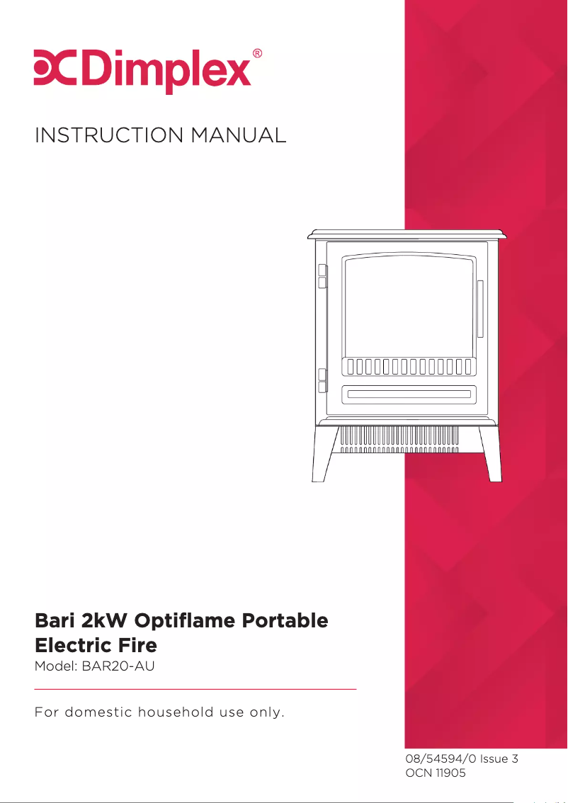 First page image of the manual for Bari BAR20