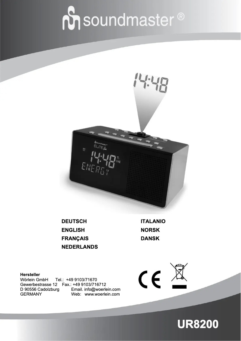 First page image of the manual for UR8200