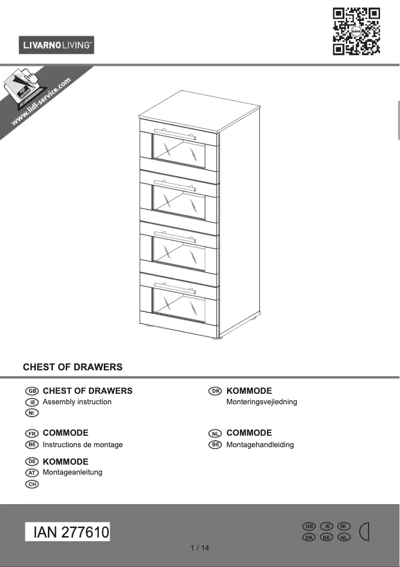 First page image of the manual for IAN 277610