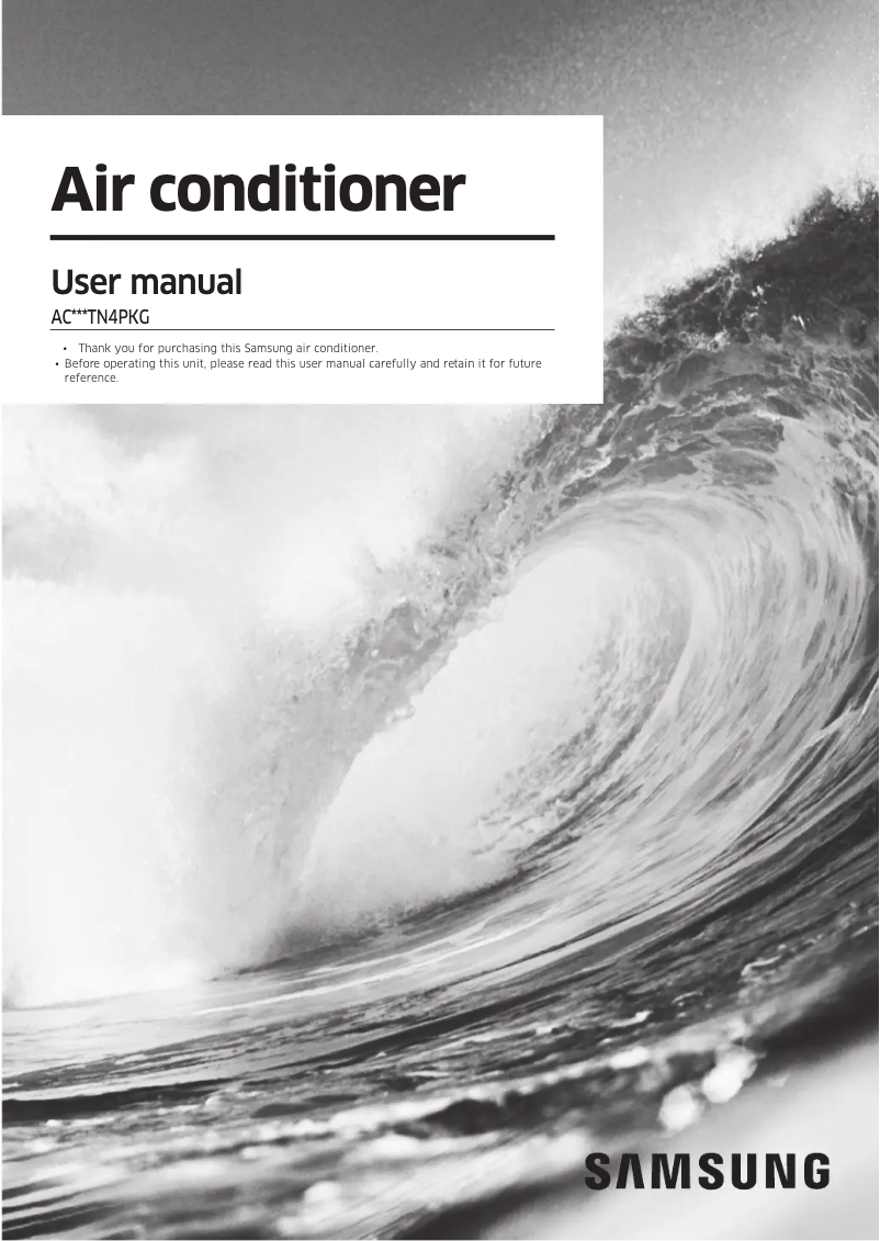 First page image of the manual for AC120TN4PKG