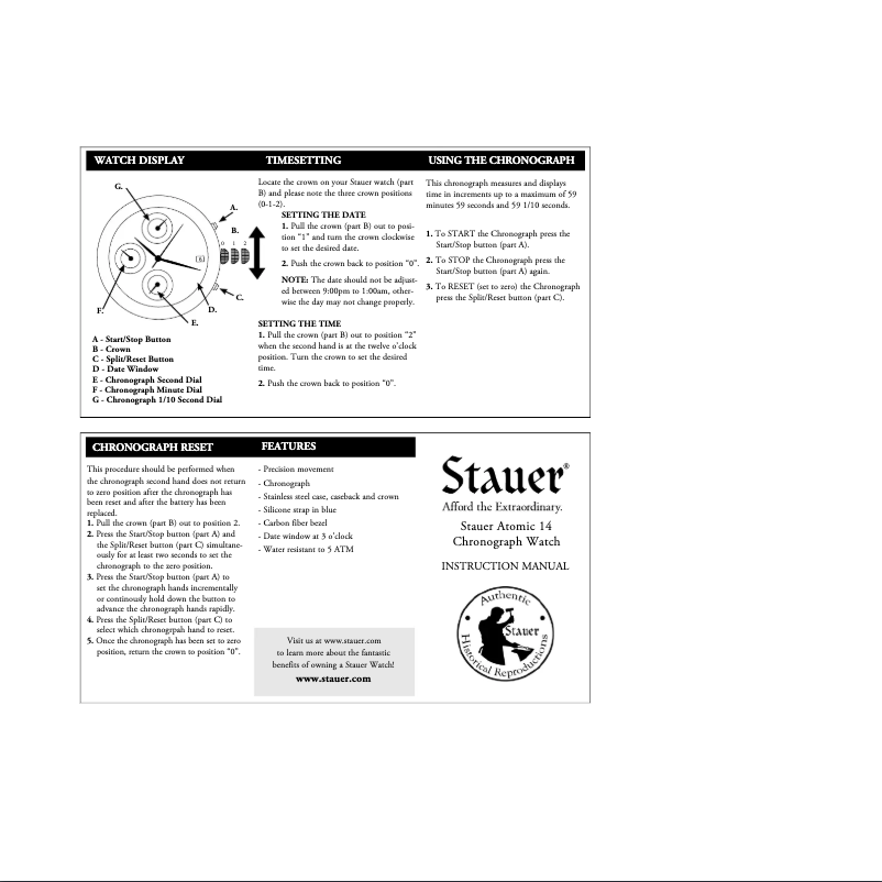 Page 1 of the manual User Manual Stauer 38666