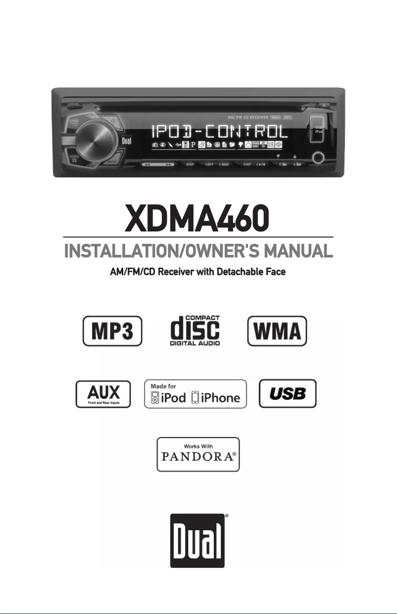 First page image of the manual for XDMA460