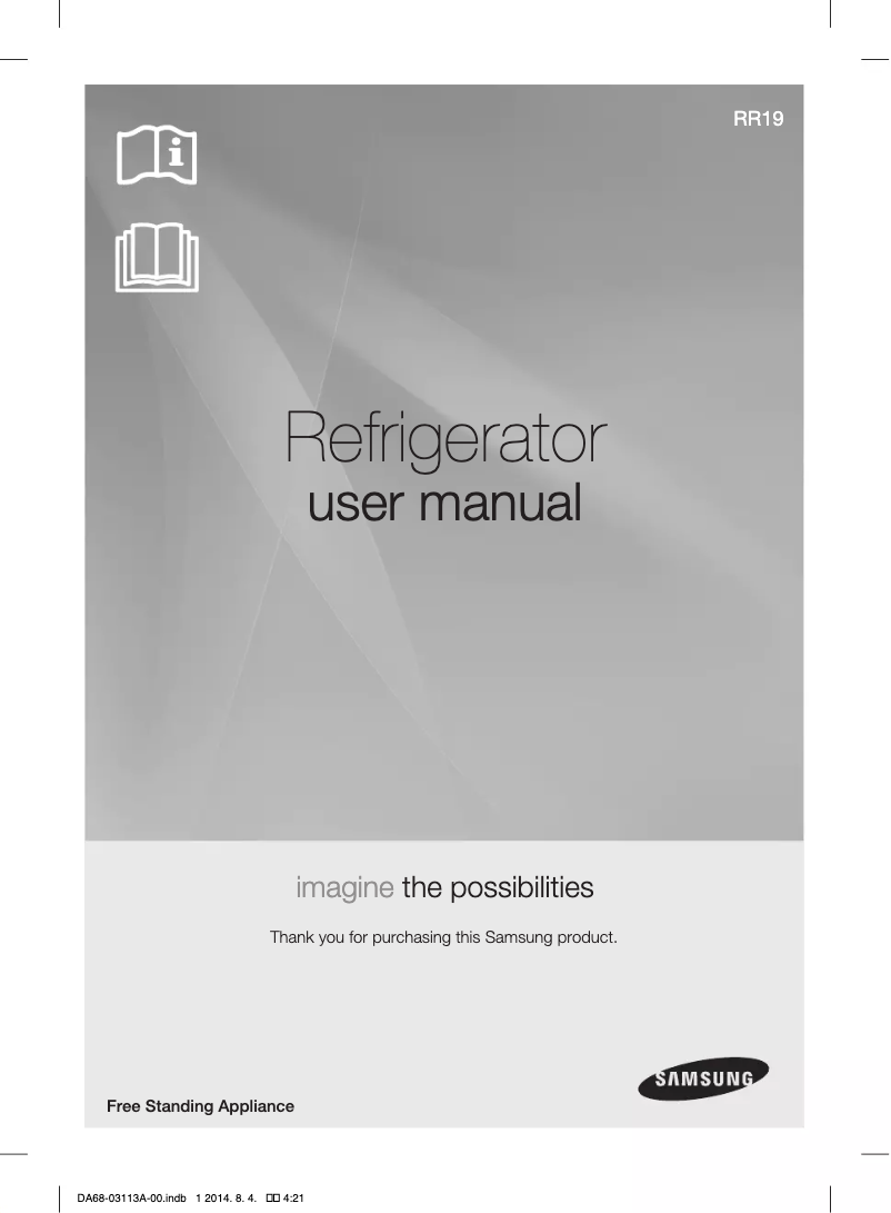 Page 1 of the manual User Manual Samsung RR19H1146VL
