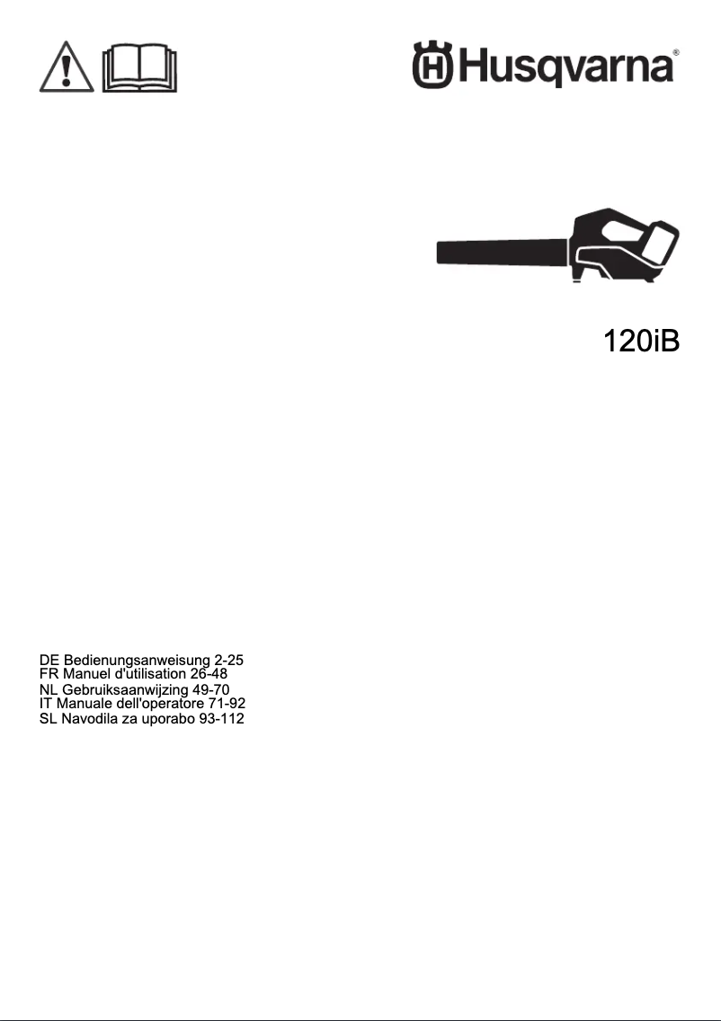 First page image of the manual for 120iB