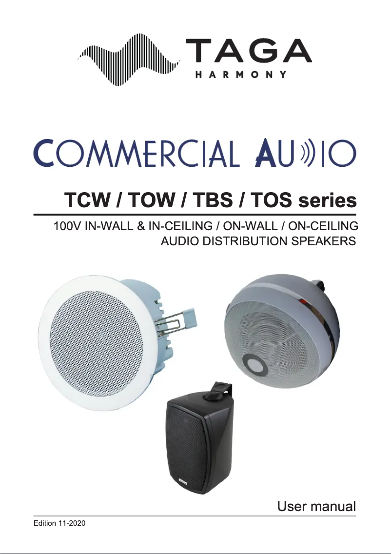 First page image of the manual for TCW-66RV