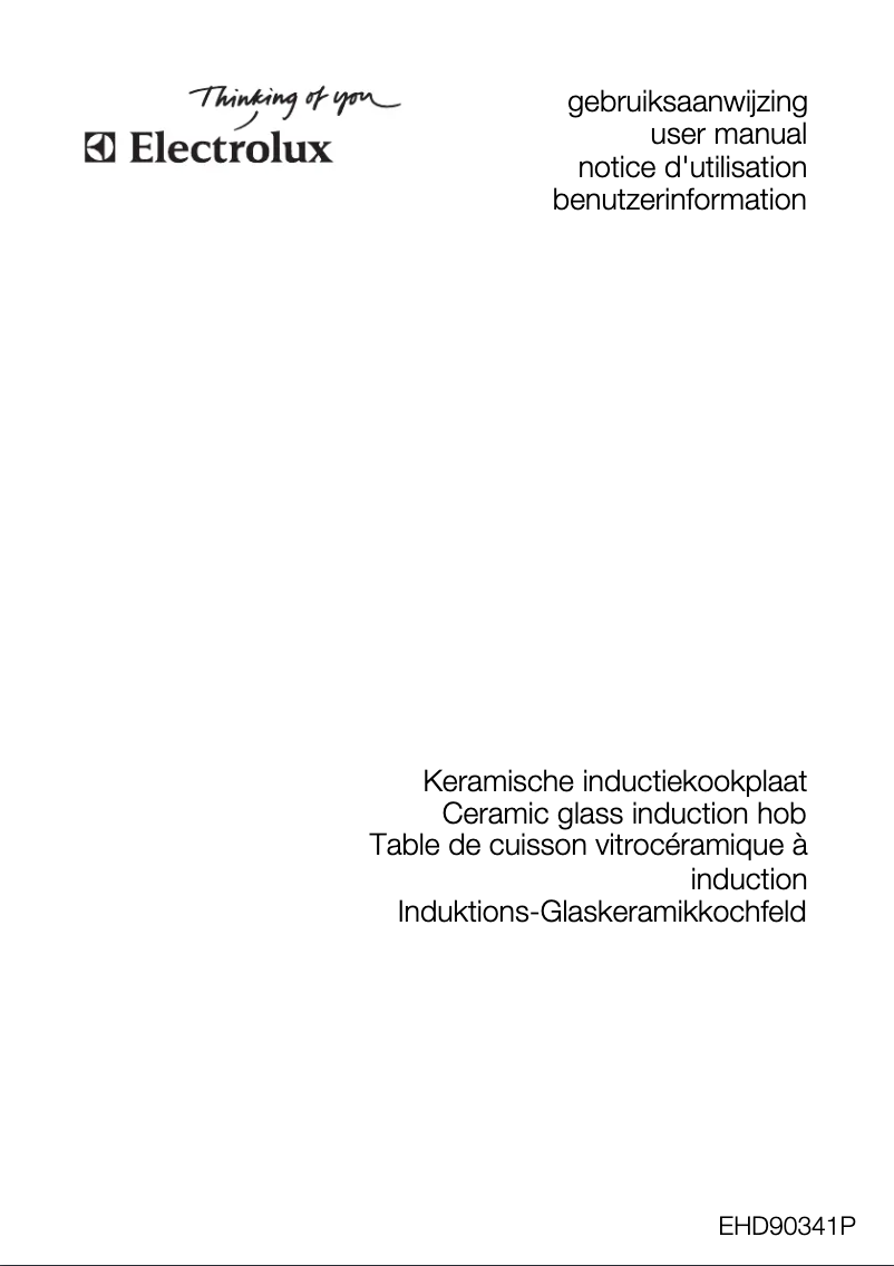 First page image of the manual for EHD90341P