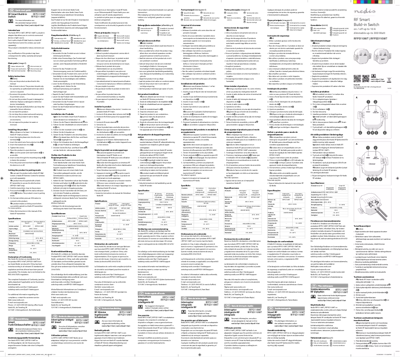 Page 1 of the manual User Manual Nedis RFPS110WT