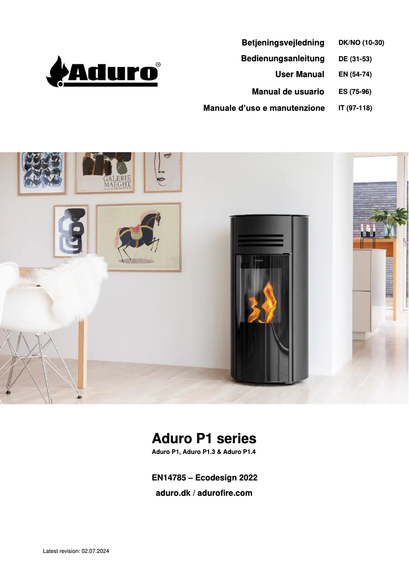 First page image of the manual for P1