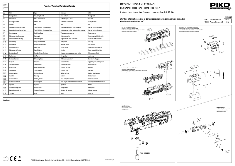 Page 1 of the manual User Manual Piko 50633