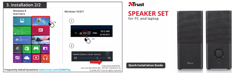 Page 1 of the manual User Manual Trust Teros Speaker Set loudspeaker