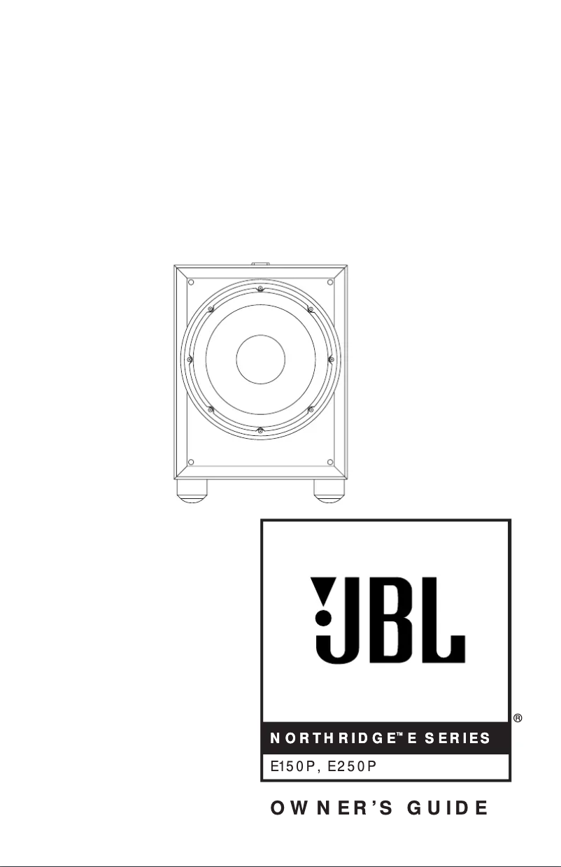 Page 1 of the manual User Manual JBL Northridge E250P
