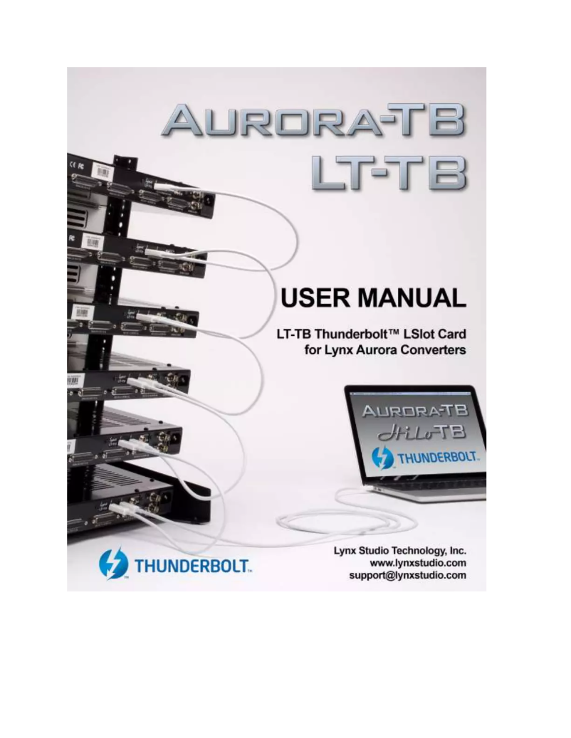 First page image of the manual for Aurora LT-TB