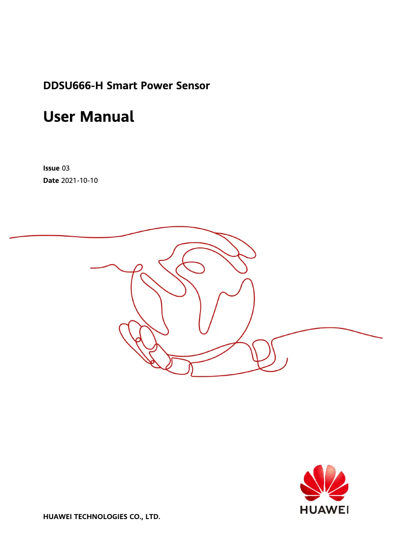Page 1 of the manual User Manual Huawei DDSU666-H