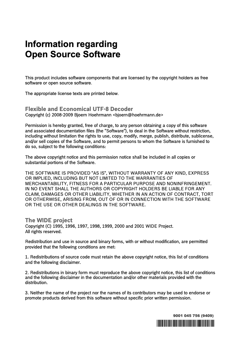 First page image of the manual for SX858D16TE