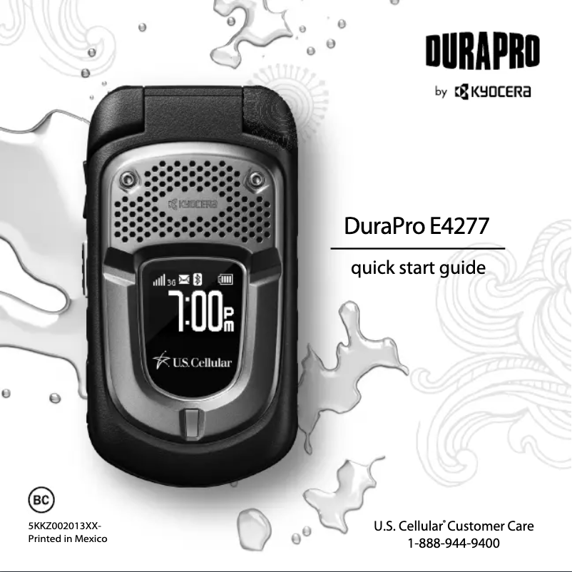 Page 1 of the manual Quick Start Guide Kyocera DuraPro