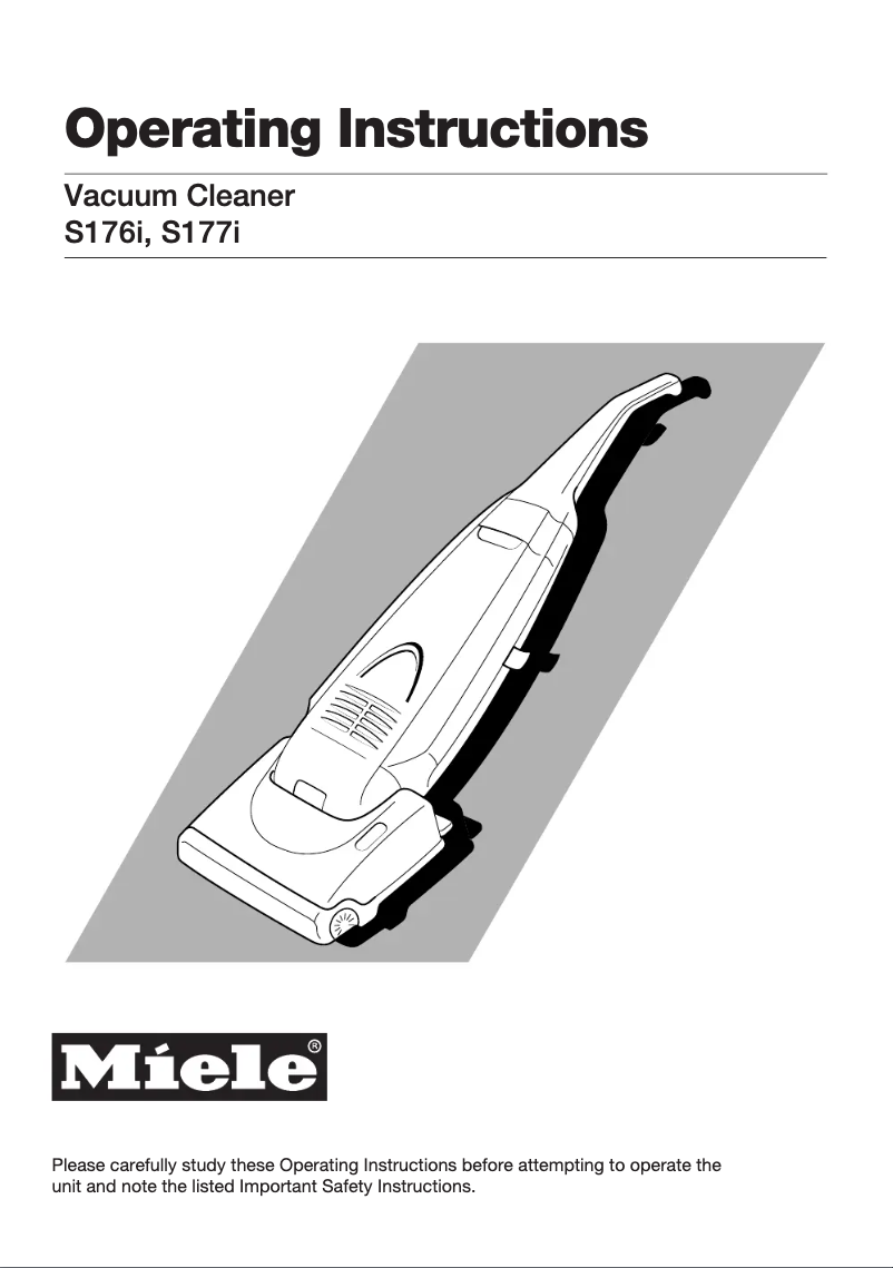 First page image of the manual for S 177i