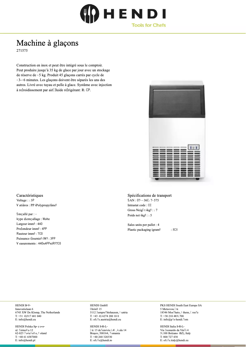 First page image of the manual for 271575