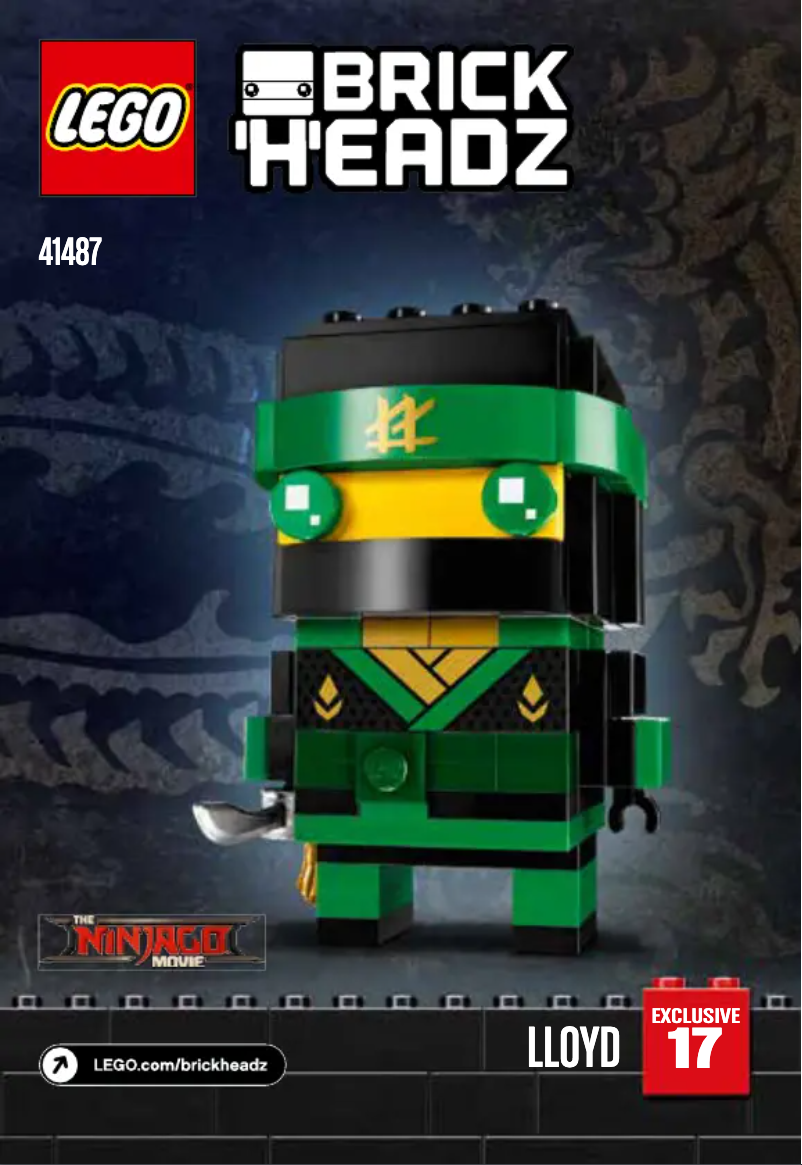 First page image of the manual for Brickheadz 41487