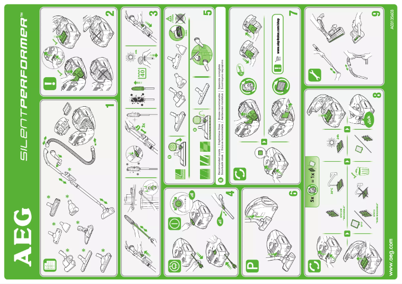 First page image of the manual for Silent Performer ASP7140