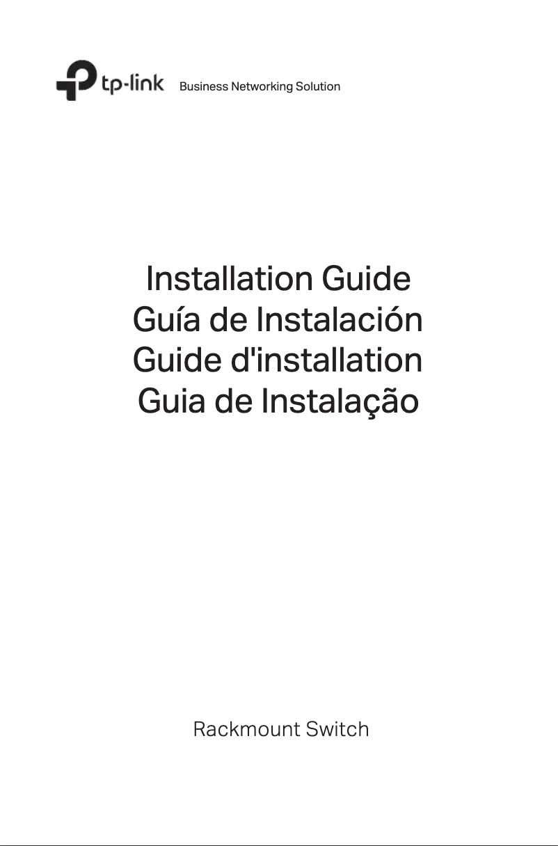 Page 1 of the manual Installation Guide TP-Link JetStream Smart TL-SG2424