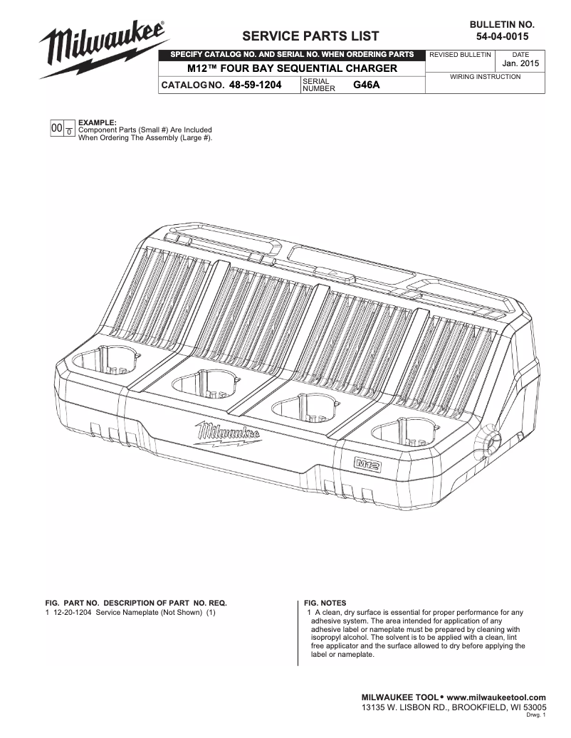 Page 1 of the manual User Manual Milwaukee 48-59-1204