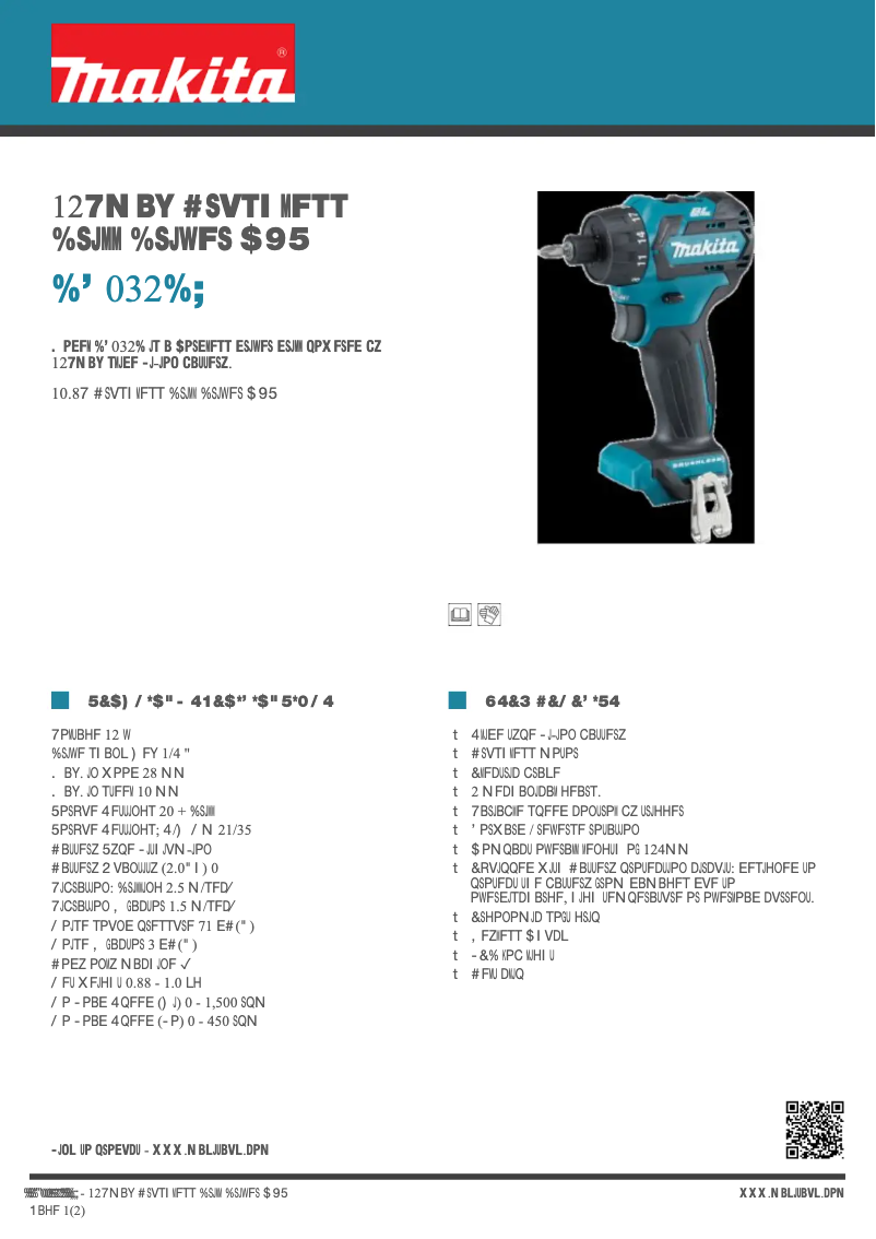 First page image of the manual for DF032DZ