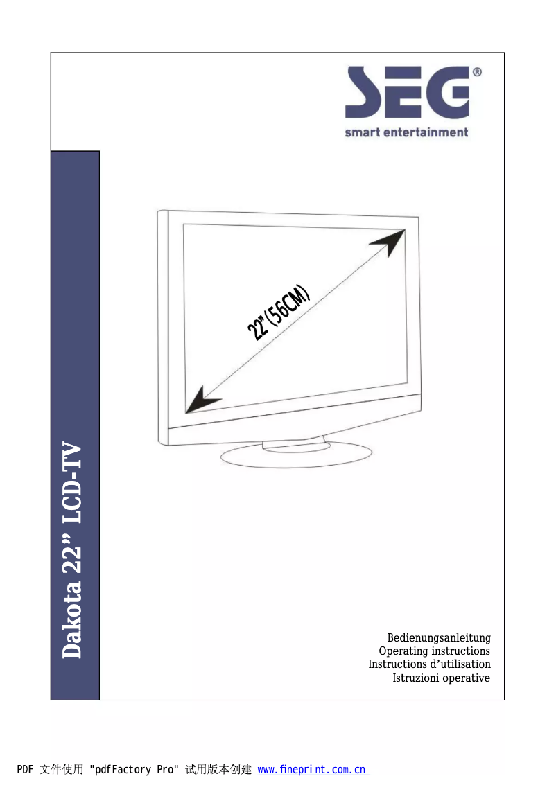 Page 1 of the manual User Manual Palson Dakota