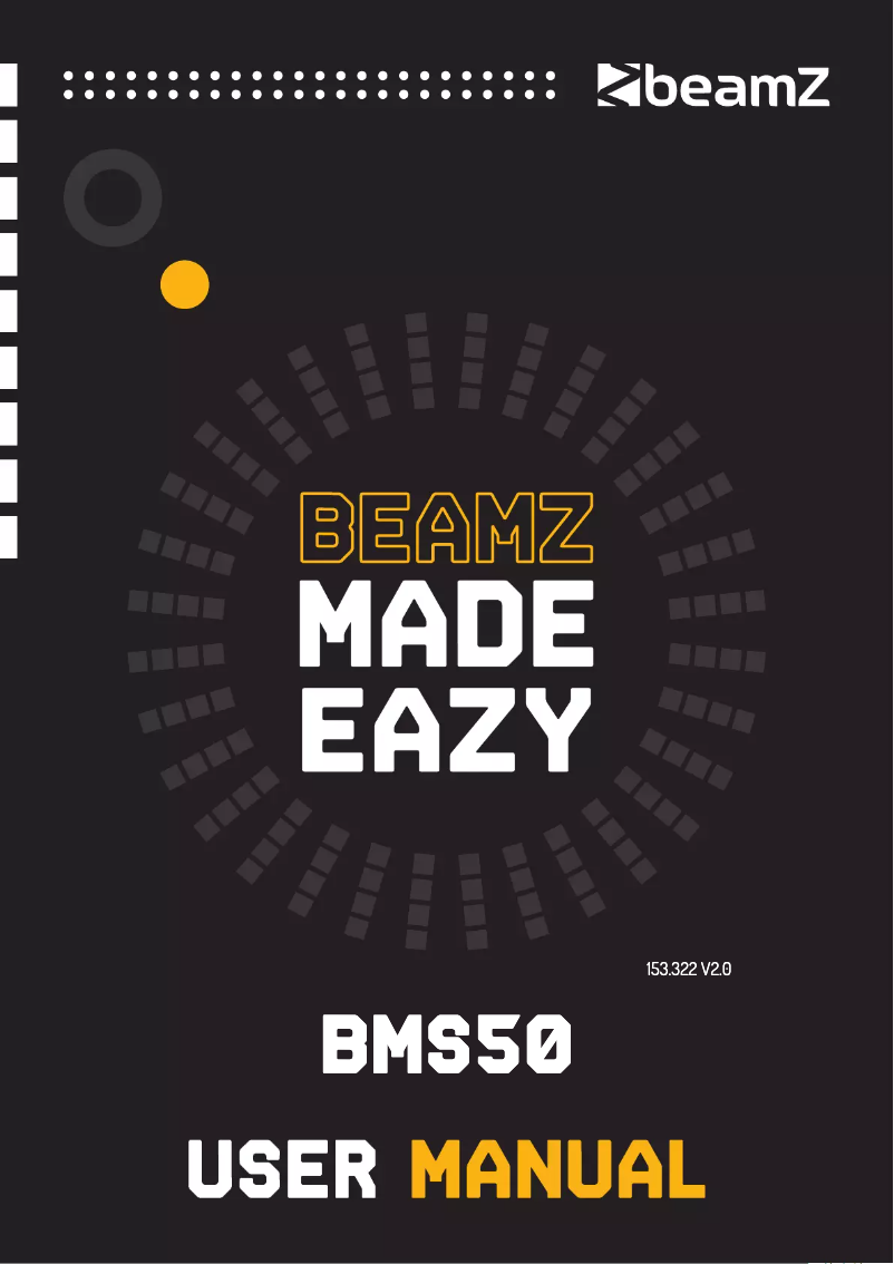 Page 1 of the manual User Manual BeamZ BMS50